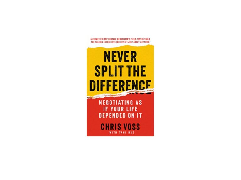 Never split the difference book cover